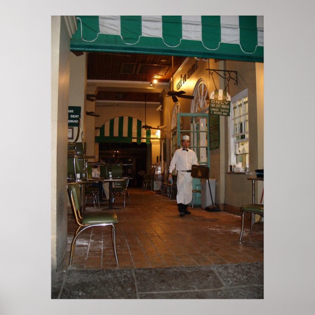 Café Du Monde New Orleans Poster (Vorne)
