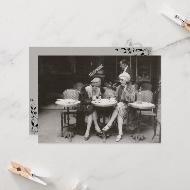 Cafe Einladung (Vorderseite/Rückseite Beispiel)