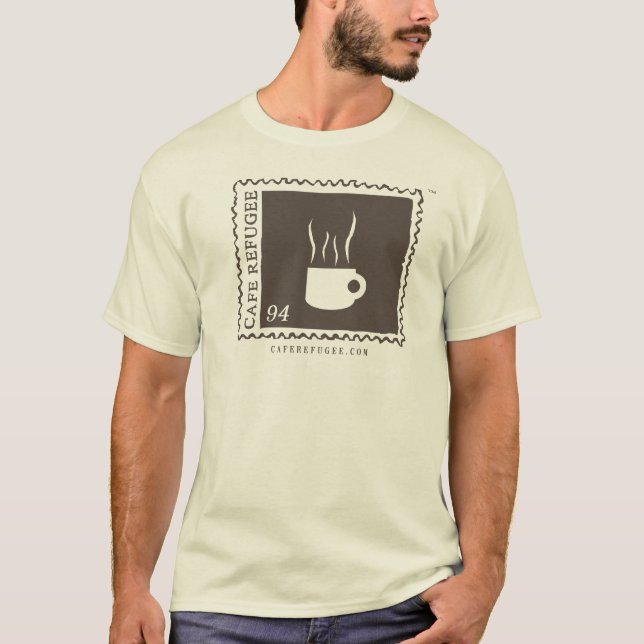 Café-Flüchtlings-Logo-Shirt T-Shirt (Vorderseite)