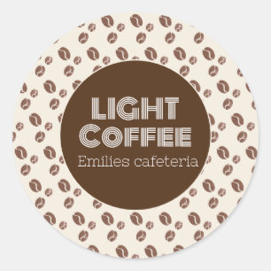 Café-Geschmack Light Typ Restaurant Runder Aufkleber