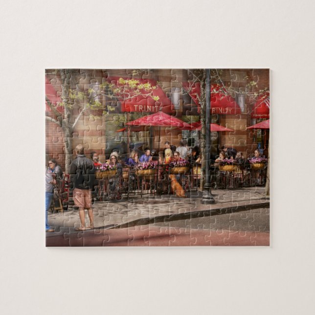 Cafe - Hoboken, NJ - Cafe Trinity Puzzle (Horizontal)