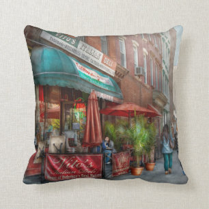 Café - Hoboken, NJ - Vito italienisches Kissen