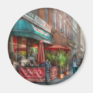 Cafe - Hoboken, NJ - Vitos italienisches Deli Magnet