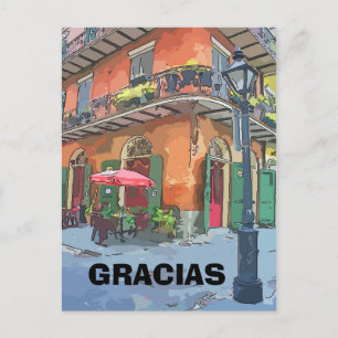 Café im Französischen Viertel, Text bearbeiten Postkarte