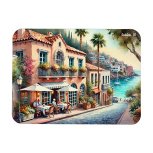 Café in Avalon Catalina Magnet