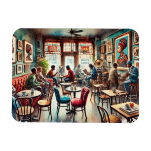 Café in Chicago Bronzeville Magnet