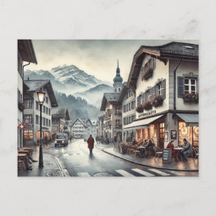 Café in Interlaken Schweiz Postkarte