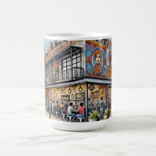 Café in Johannesburg, Südafrika Kaffeetasse