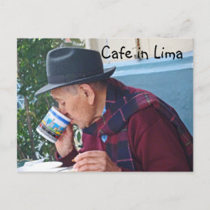 Café in Lima Postkarte