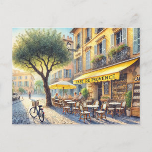 Café in Nizza Tasse Frankreich Postkarte