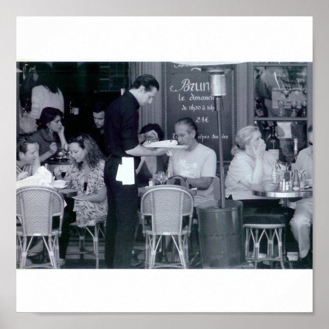 Café in Paris Poster (Vorne)