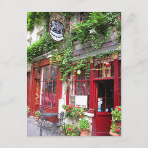 Café in Paris Postkarte