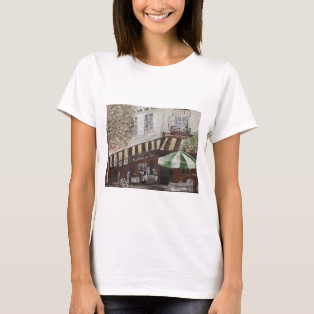 Café in Paris T-Shirt (Vorderseite)