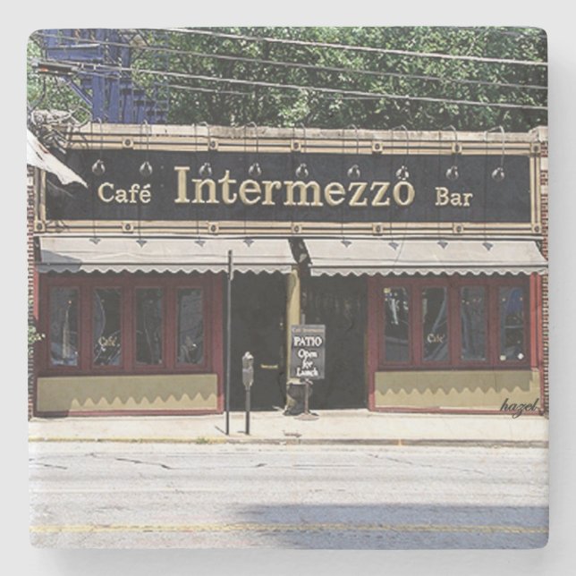 Cafe Intermezzo Buckhead, Cafe Intermezzo Steinuntersetzer (Vorderseite)
