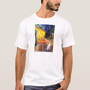 Cafe -Italienischer Windhund 5 T-Shirt