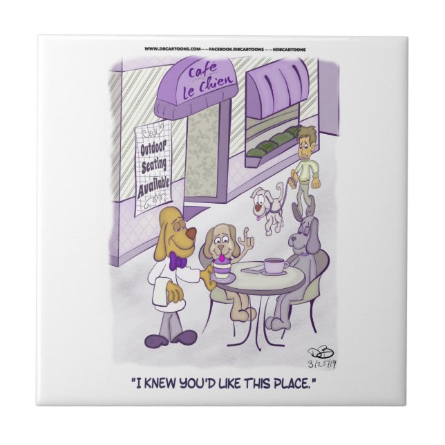 Cafe Le Chien Products Fliese (Vorderseite)