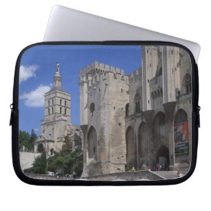Café, Le Palais des Papes, Avignon, Vaucluse, Laptopschutzhülle