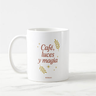 Café, Luces y Magia ✨ | Christmas Coffee Mug Desig Kaffeetasse