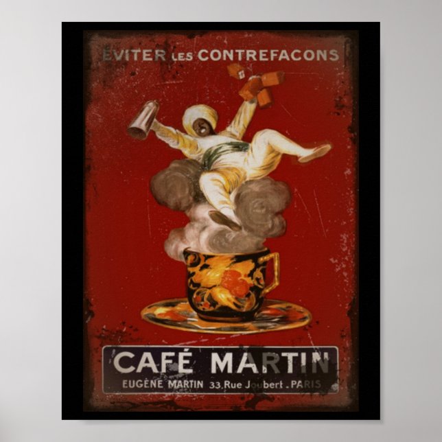 Cafe Martin Genie Poster (Vorne)