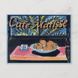 Cafe Matisse, Orangen Poster Postkarte