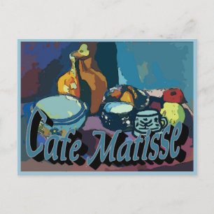 Café Matisse Plakat Postkarte