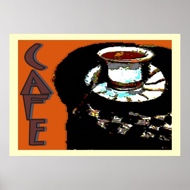 Cafe Matisse Style Sign Poster (Vorne)