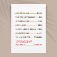 Café Menu Fun Einzigartig Save the Date