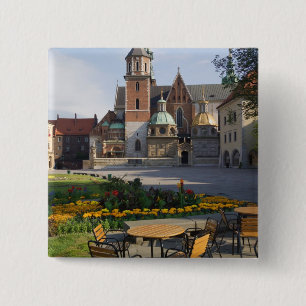 Café mit Blick auf die Wawel-Kathedrale, Wawel-Hüg Button