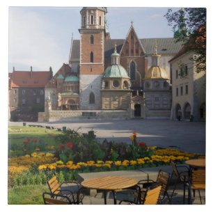 Café mit Blick auf die Wawel-Kathedrale, Wawel-Hüg Fliese
