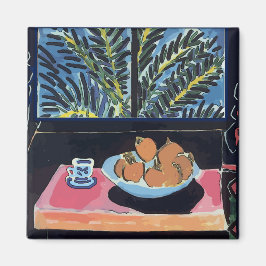 Café mit Orangen und Kaffee Magnet