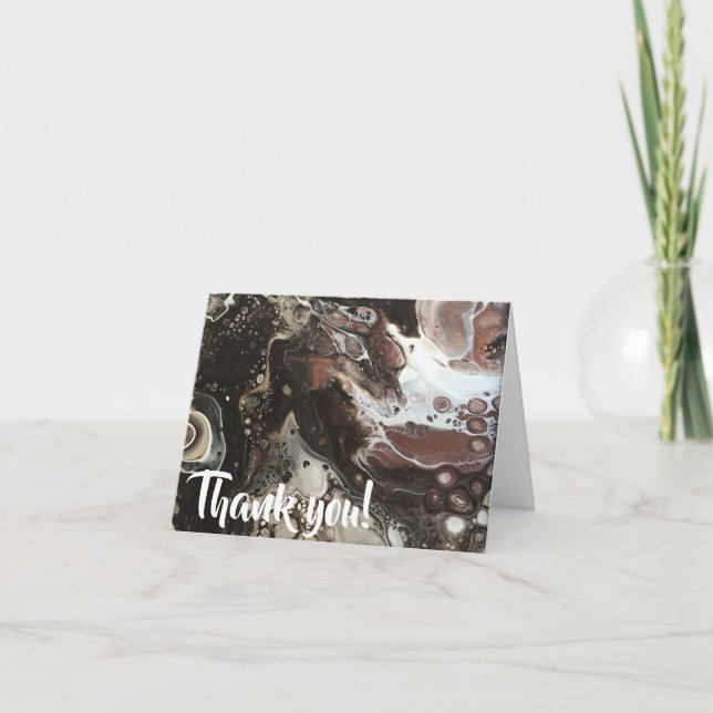 "Café mocha mermaid with whip" Dankeskarte (Vorderseite)