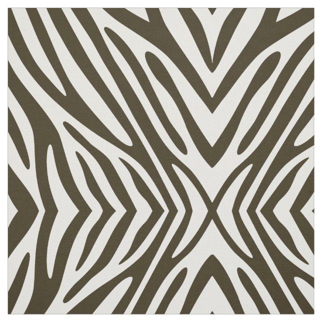 Café Mocha Neutral Zebra Stoff (Muster)