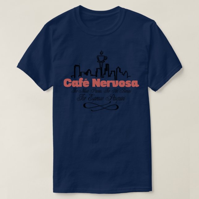 Cafe Nervosa T-Shirt (Design vorne)