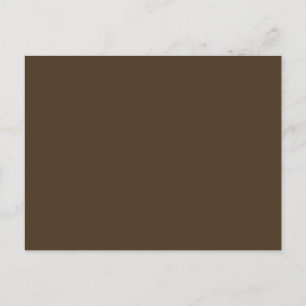 Café Noir Solid Color Postkarte