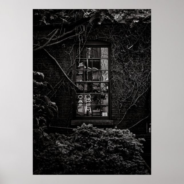 Café Open No 1 Poster (Vorne)