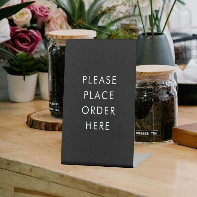 Cafe Order Here Sign Sockelschild (Von Creator hochgeladen)