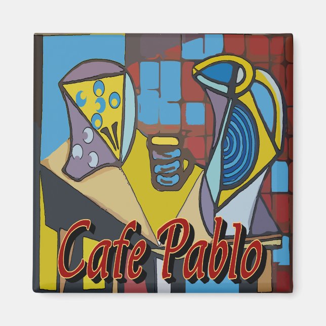 Cafe Pablo Kaffeebank Magnet (Vorne)