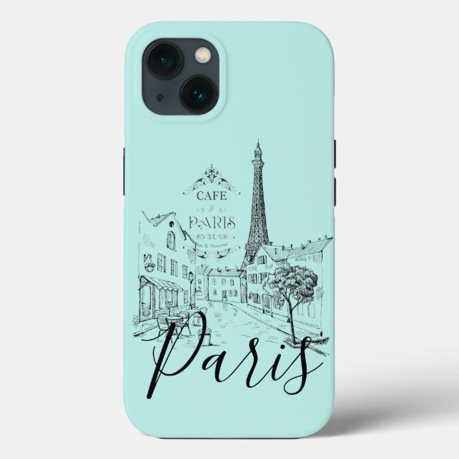 Cafe Paris Case-Mate iPhone Case (Rückseite)