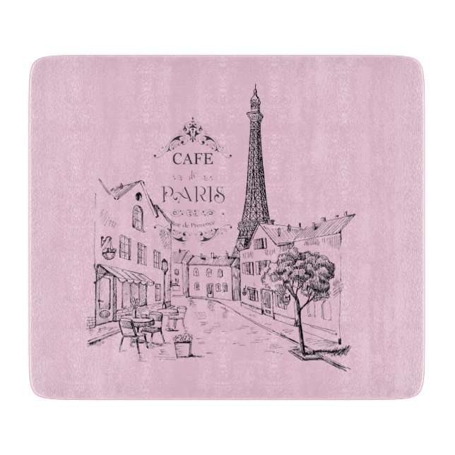 Café Paris Cutting Board Schneidebrett (Vorderseite)