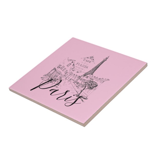 Café Paris Keramik Tile Fliese (Seite)