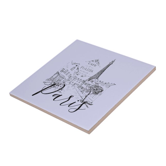 Café Paris Keramik Tile Fliese (Seite)