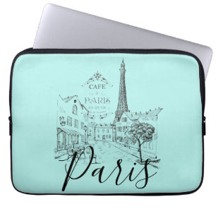 Cafe Paris   Laptop-Hülle Laptopschutzhülle