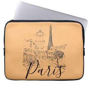 Cafe Paris   Laptop-Hülle Laptopschutzhülle
