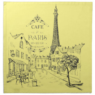 Café Paris Napkin Serviette