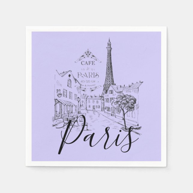 Café Paris Napkins Serviette (Vorderseite)