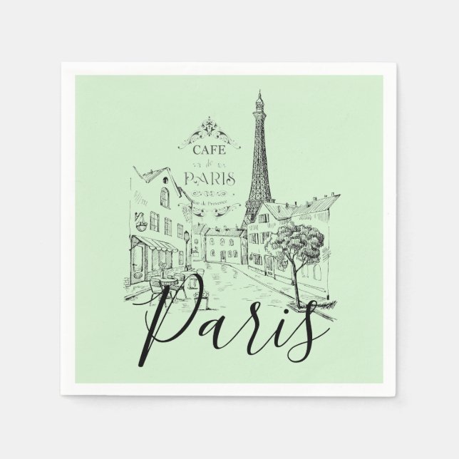 Café Paris Napkins Serviette (Vorderseite)