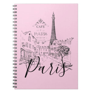 Cafe Paris Notizbuch Notizblock