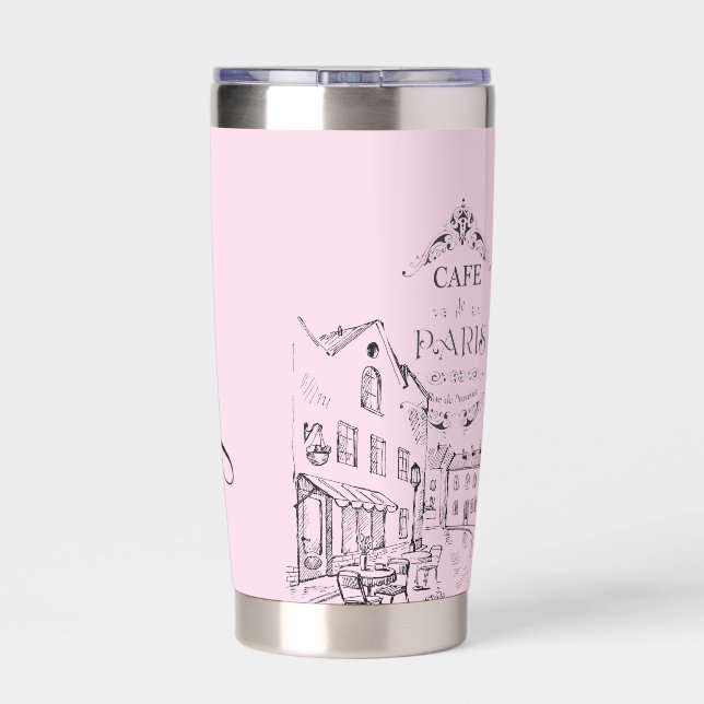 Café Paris personalisiert Thermobecher (Rückseite)
