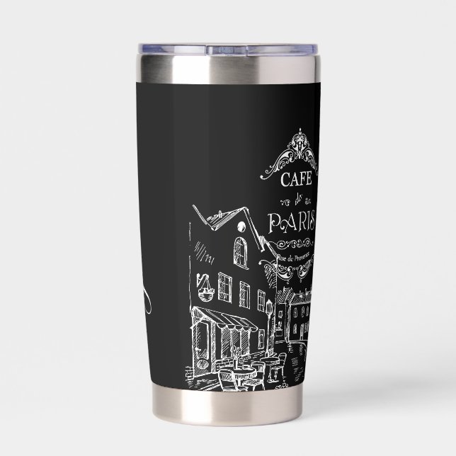 Café Paris personalisiert Thermobecher (Rückseite)