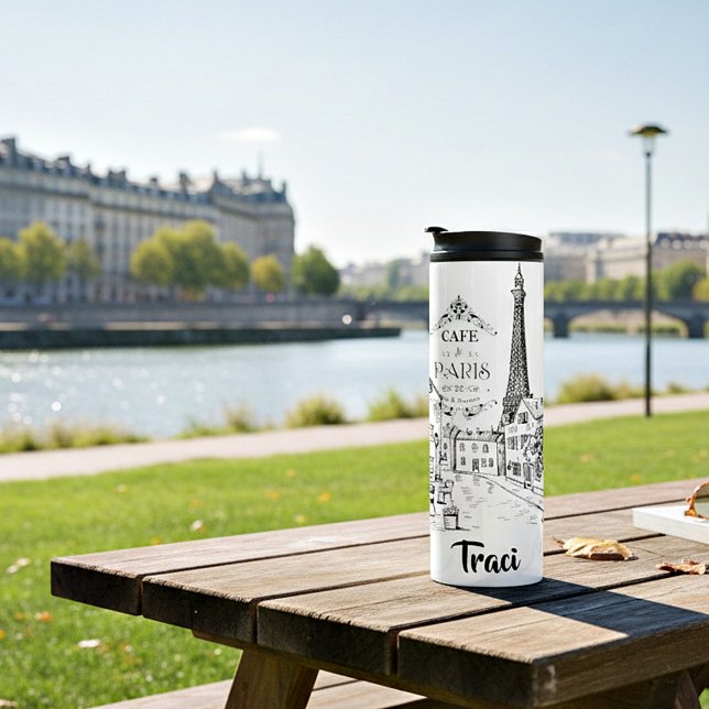Café Paris personalisiert Thermosbecher (Von Creator hochgeladen)
